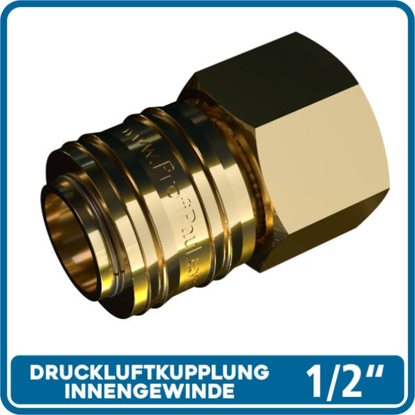 Druckluftkupplung Messing 1/2\ IG