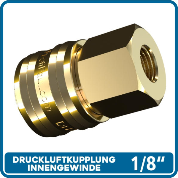 Druckluftkupplung Messing 1/8\ IG