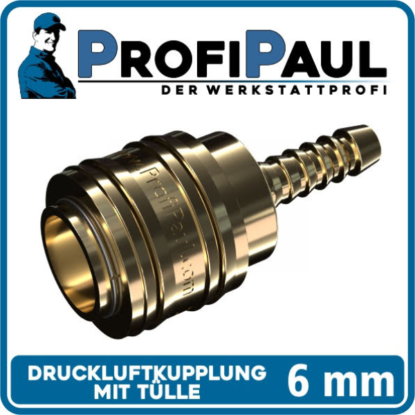 Druckluftkupplung Messing LW 6