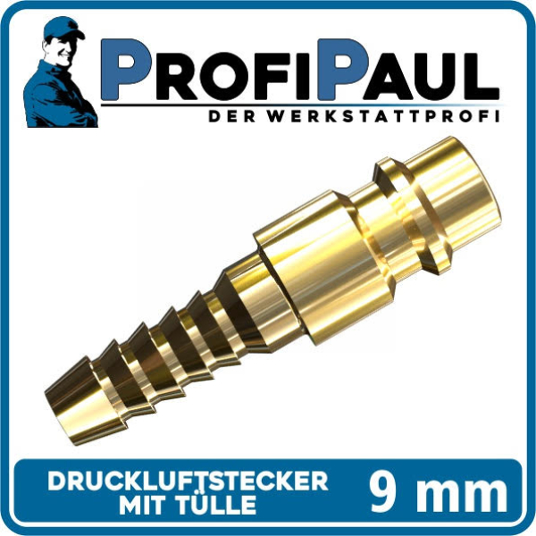 Druckluftstecker Messing LW 9
