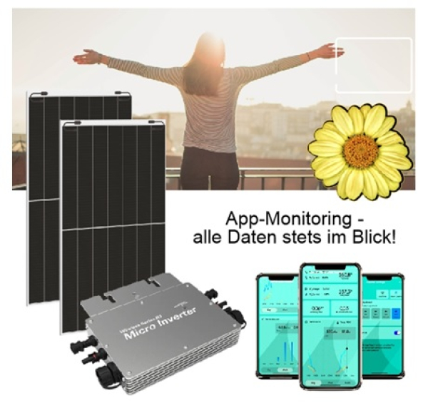 820 Watt Balkonkraftwerk 700Watt Wechselrichter