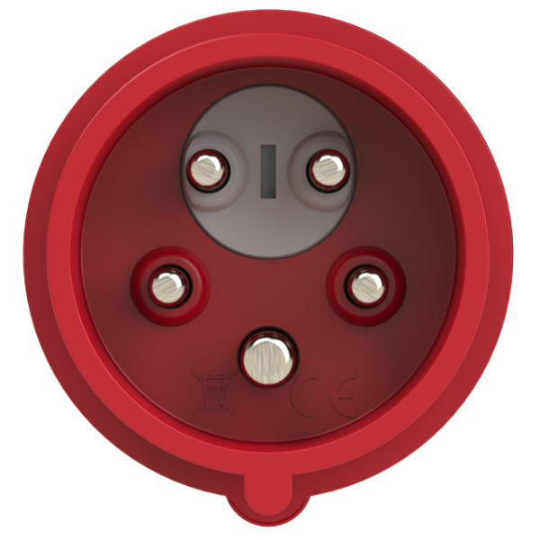 CEE Phasenwender Stecker PCE 400V / 16A rot 5-polig IP54 GRIP