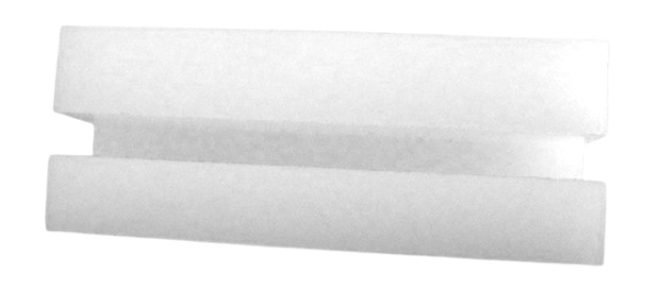 Gleitschlitten weiß Nut 10.8 / H2 12.0