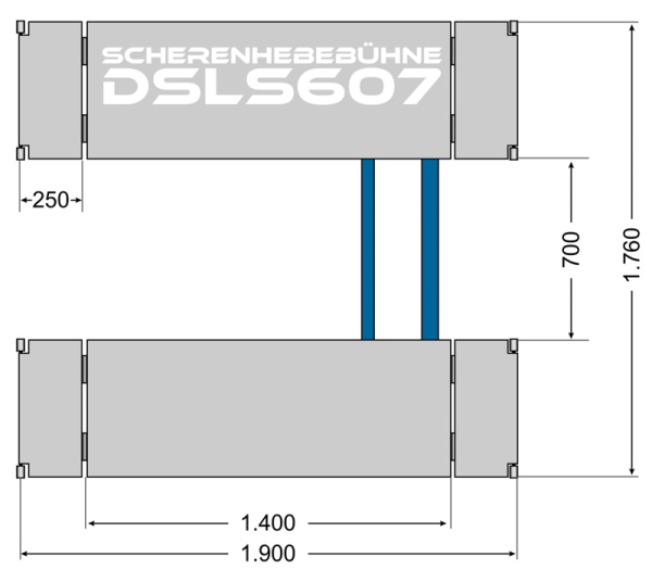 scissor lift 3.0t, DSLS 607
