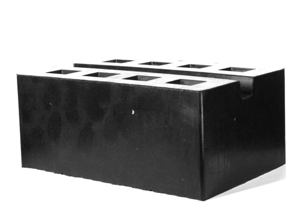 Gummiauflage eckig 180 x 120 x 77 mm