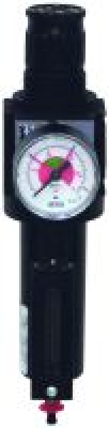 Filterdruckregler G 1/4, 20 Bar, Halbatm., Mano, Metallbeh.