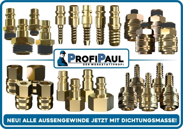 18 teiliges 1/4" Schnellkupplung Set Luftkupplungs Druckluftschlauch Kompressor 