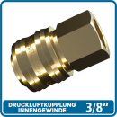 Druckluftkupplung Messing 3/8\ IG