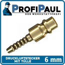 Druckluftstecker Messing LW 6
