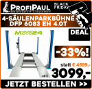 DFP 6083 EH 4.0t 4-Säulen Hebebühne 2120mm