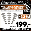 800 Teile TOP-Stahlfelgengewichte Nachfüllpaket verzinkt