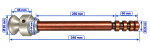 Schnell-Verriegelungszapfen für RTC 1028 "Steck-Variante" lang 346mm